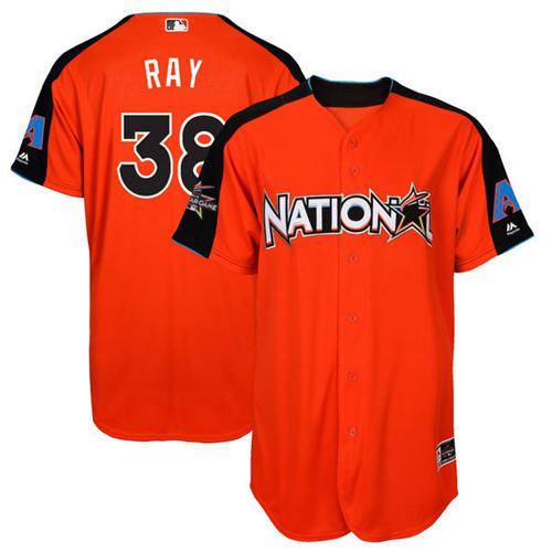 Diamondbacks #38 Robbie Ray Orange 2017 All-Star National League Stitched Youth MLB Jersey
